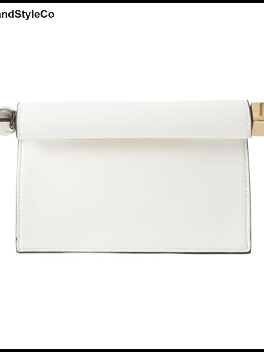 PU Leather Clutch Bag for Women Folding Evening Purse Metal Decoration Crossbody